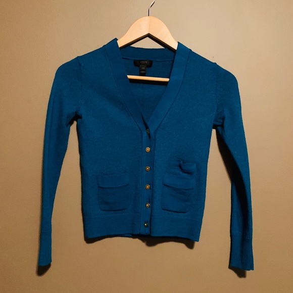 J Crew 100% Merino wool cropped cardigan - Picture 2 of 6